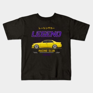 Tuner Yellow Chaser JDM Kids T-Shirt